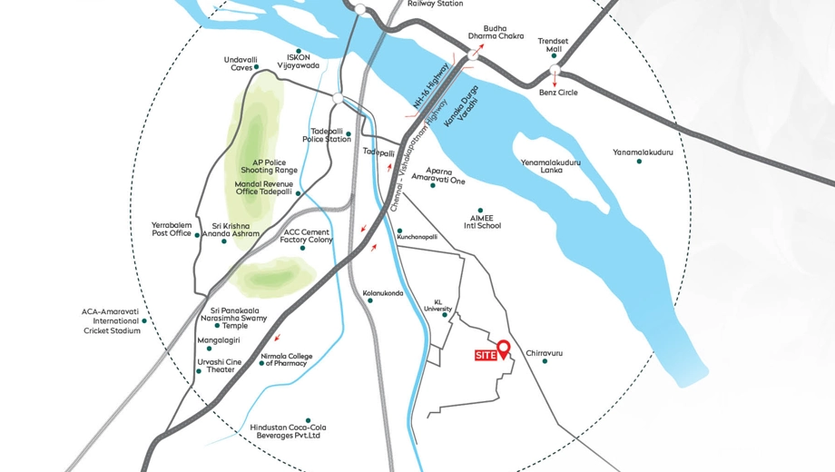 Location of Sri Balaji 2 in Tadepalli, Vijayawada - Image 423573