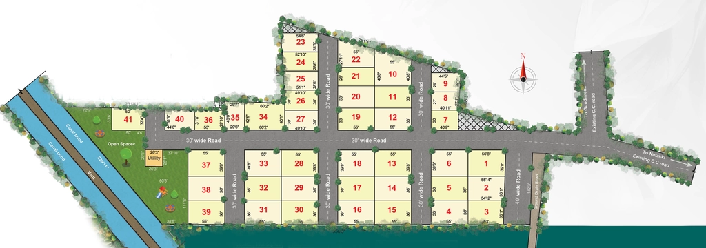 Master Plan of Sri Balaji 2 in Tadepalli, Vijayawada - Image 423574