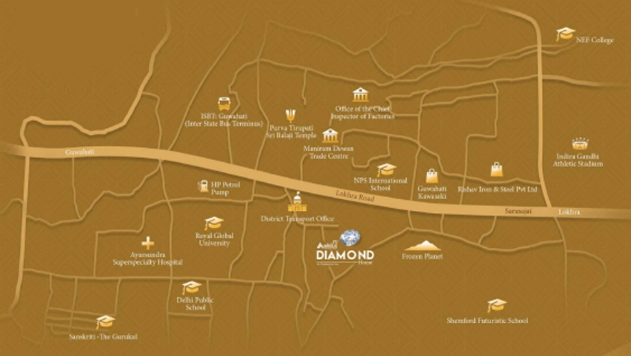 Location of Ambika Diamond Home - Image 423607