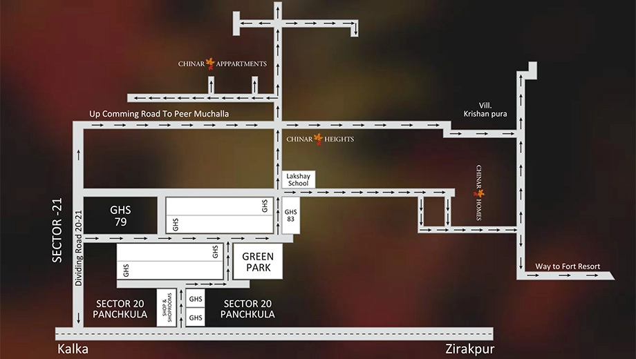Location of BCL Chinar Homes in Panchkula, Chandigarh - Image 423618