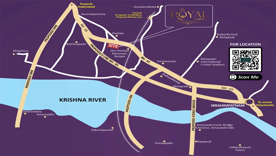 Location of Sunsiri The Royal in Paritala, Vijayawada - Image 423638