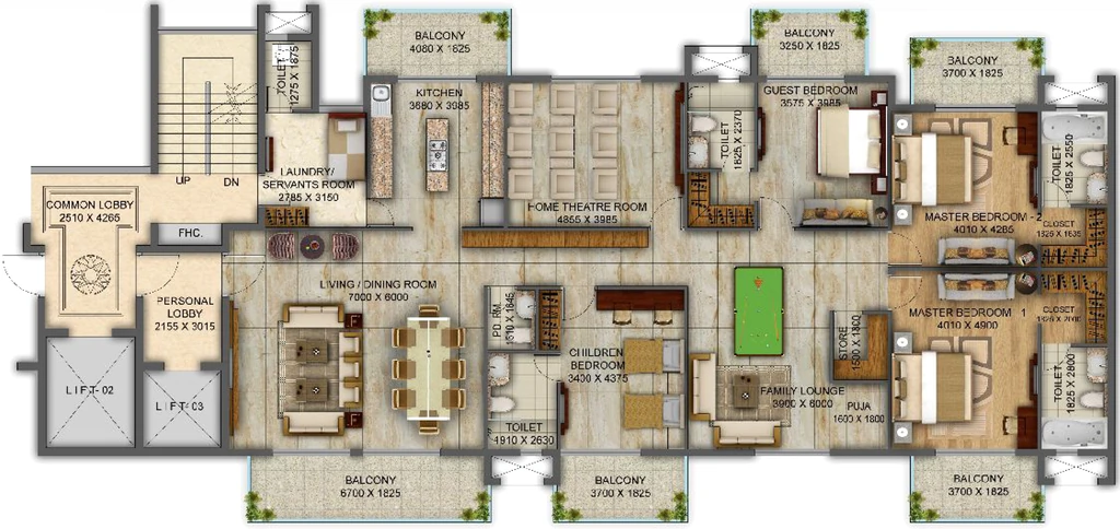 5 BHK Flat in Bhoomi Amazon The Defence County in Panchkula, Chandigarh - Image 926608