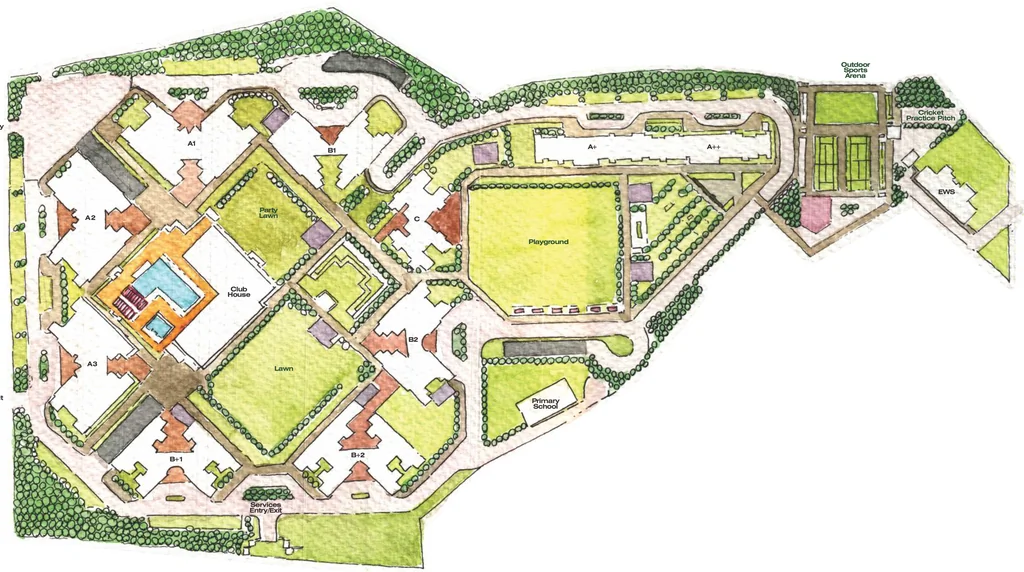 Master Plan of Bhoomi Amazon The Defence County in Panchkula, Chandigarh - Image 423637