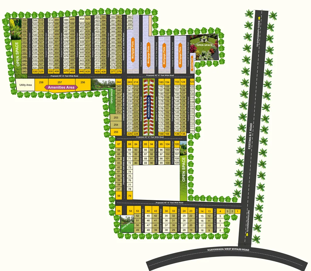 Master Plan of BBG Capital West in Gannavaram, Vijayawada - Image 423716