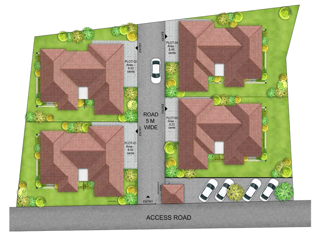 Master Plan of Anta Palace Avenue in Kowdiar, Thiruvananthapuram - Image 423938