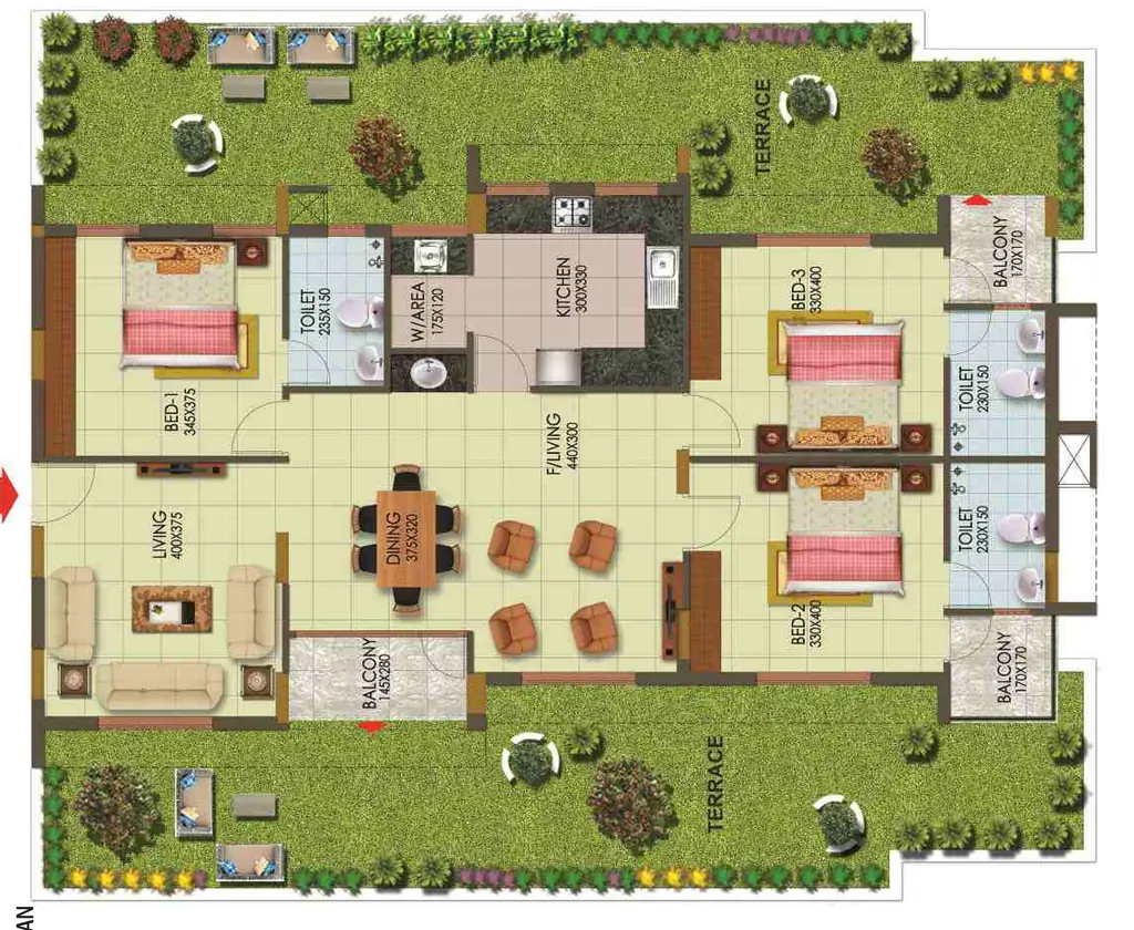 3 BHK Flat in Arcon Infinity in Kulathoor, Thiruvananthapuram - Image 926725
