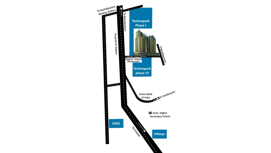 Location of Arcon Infinity in Kulathoor, Thiruvananthapuram - Image 423988
