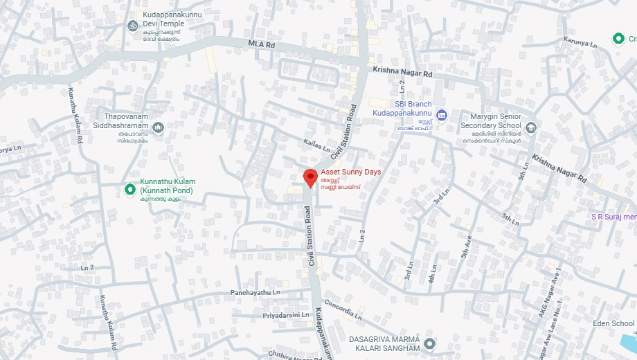 Location of Asset Sunny Days in Peroorkada, Thiruvananthapuram - Image 424153