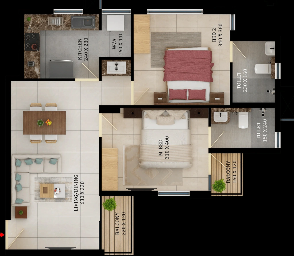 1 BHK Flat in Asset The Leaf in Karyavattom, Thiruvananthapuram - Image 926772