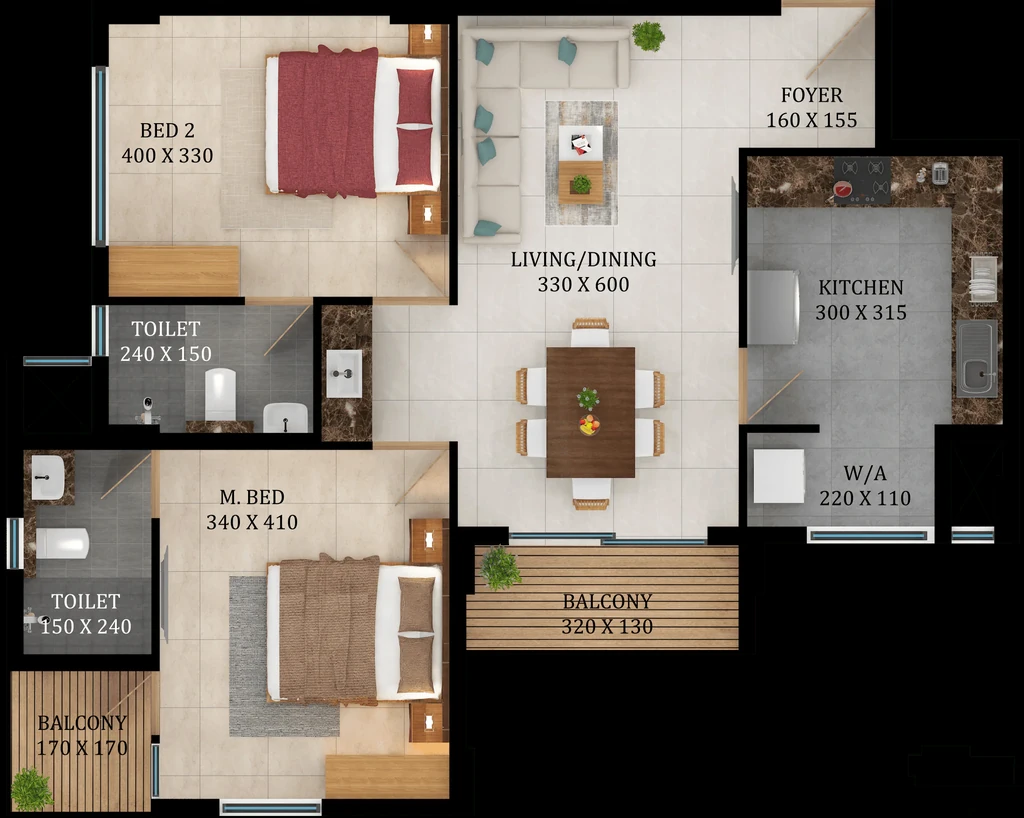 2 BHK Flat in Asset The Leaf in Karyavattom, Thiruvananthapuram - Image 926773