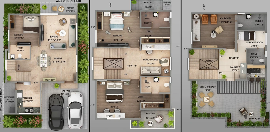 3.5 BHK House/Villa in Saritha Santorini in Whitefield, Bangalore - Image 926644