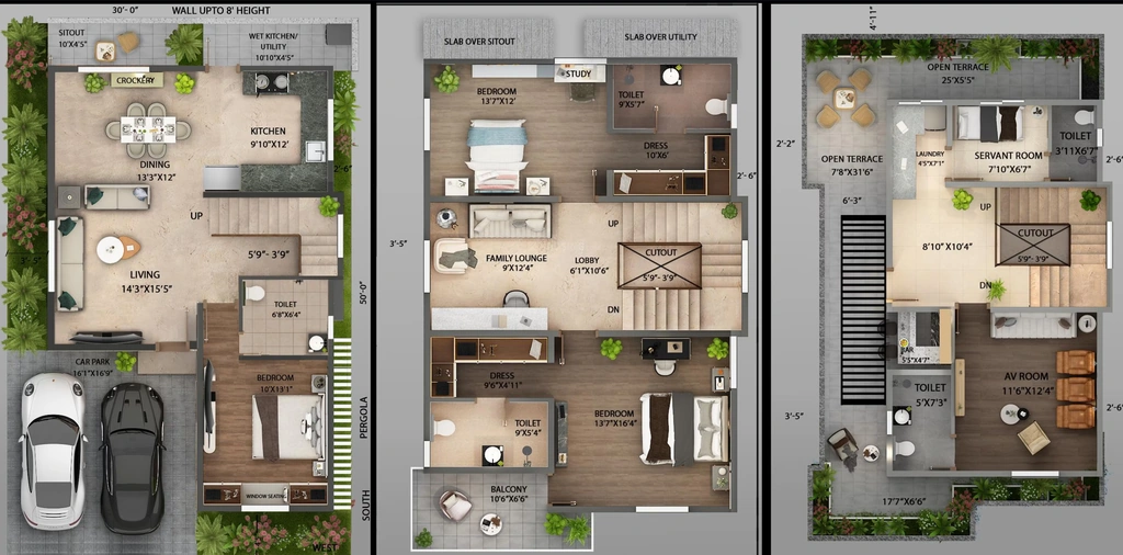 3.5 BHK House/Villa in Saritha Santorini in Whitefield, Bangalore - Image 926646