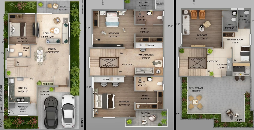 3.5 BHK House/Villa in Saritha Santorini in Whitefield, Bangalore - Image 926647