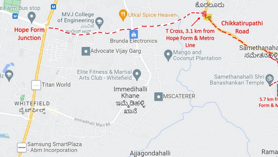 Location of Saritha Santorini in Whitefield, Bangalore - Image 423733