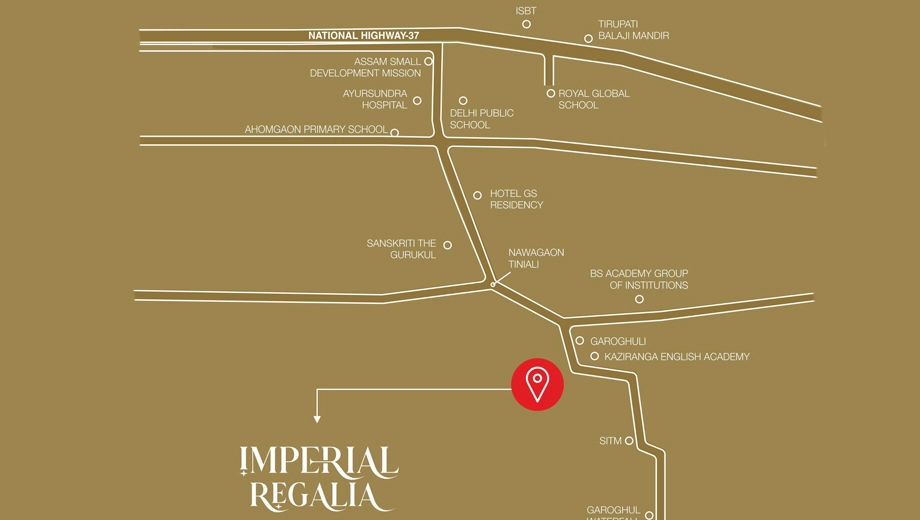 Location of Imperial Regalia in Ahom Gaon, Guwahati - Image 423759