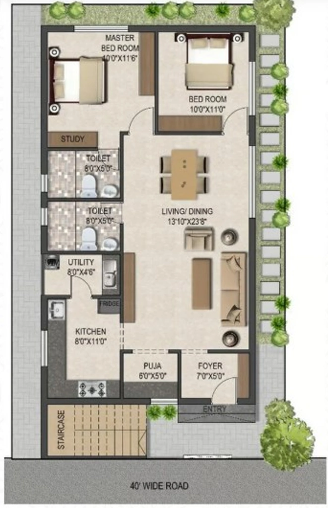 2 BHK House/Villa in Fugen Royal Infinia in Ramavarapadu, Vijayawada - Image 927206