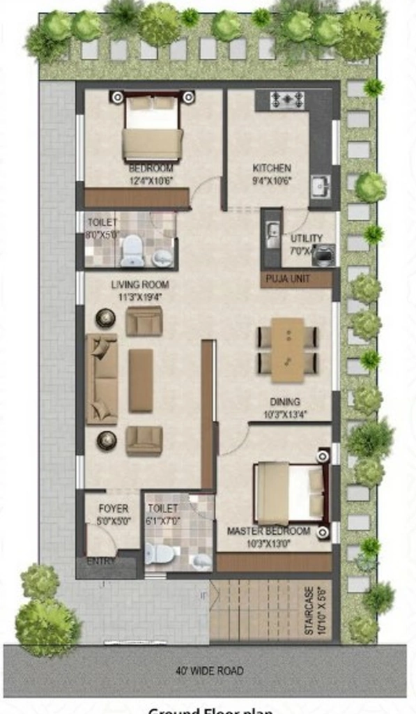 2 BHK House/Villa in Fugen Royal Infinia in Ramavarapadu, Vijayawada - Image 927207