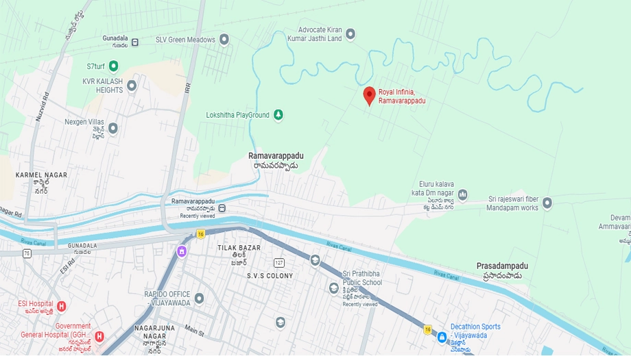 Location of Fugen Royal Infinia in Ramavarapadu, Vijayawada - Image 423771