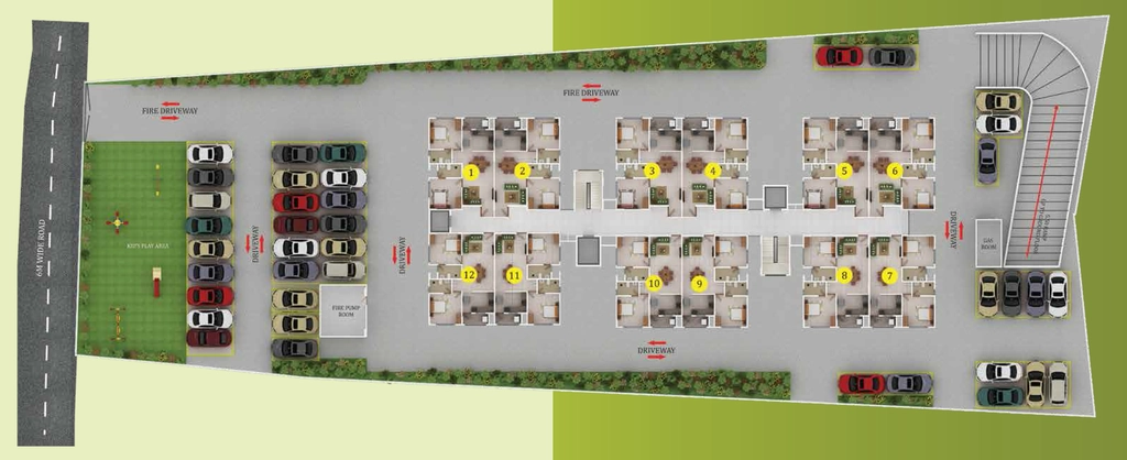 Master Plan of Confident Greenville in Karyavattom, Thiruvananthapuram - Image 424003