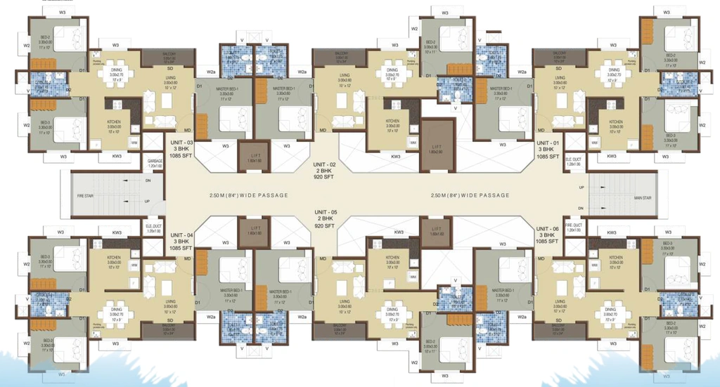 Floor Plan of Confident Zaniah in Kazhakootam, Thiruvananthapuram - Image 424039