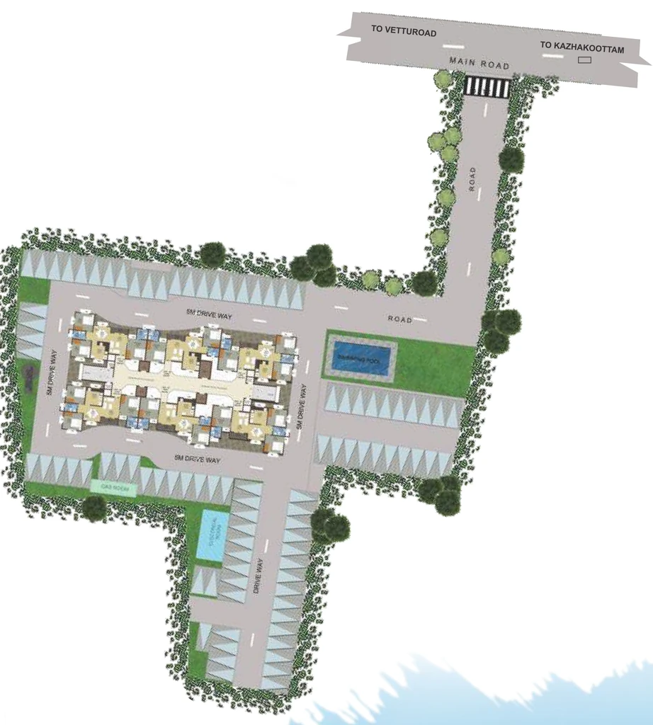 Master Plan of Confident Zaniah in Kazhakootam, Thiruvananthapuram - Image 424040