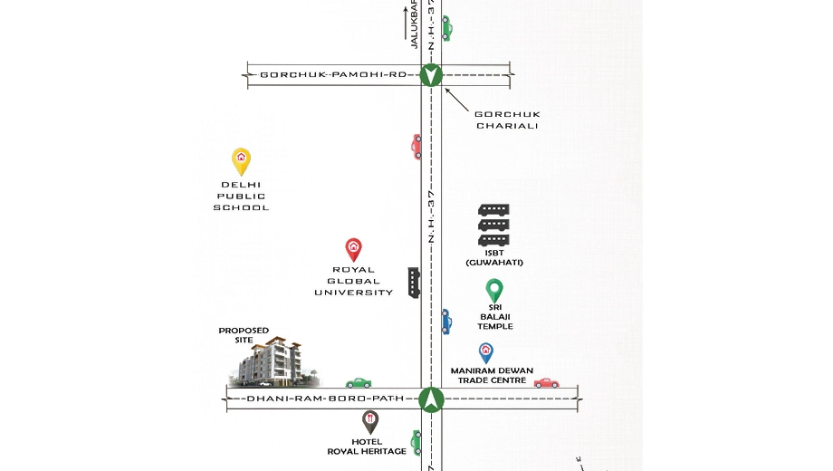 Location of Kamakshi Heights - Image 423824