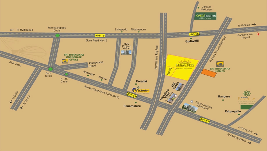 Location of Sri Bhramara Regal City - Image 423820