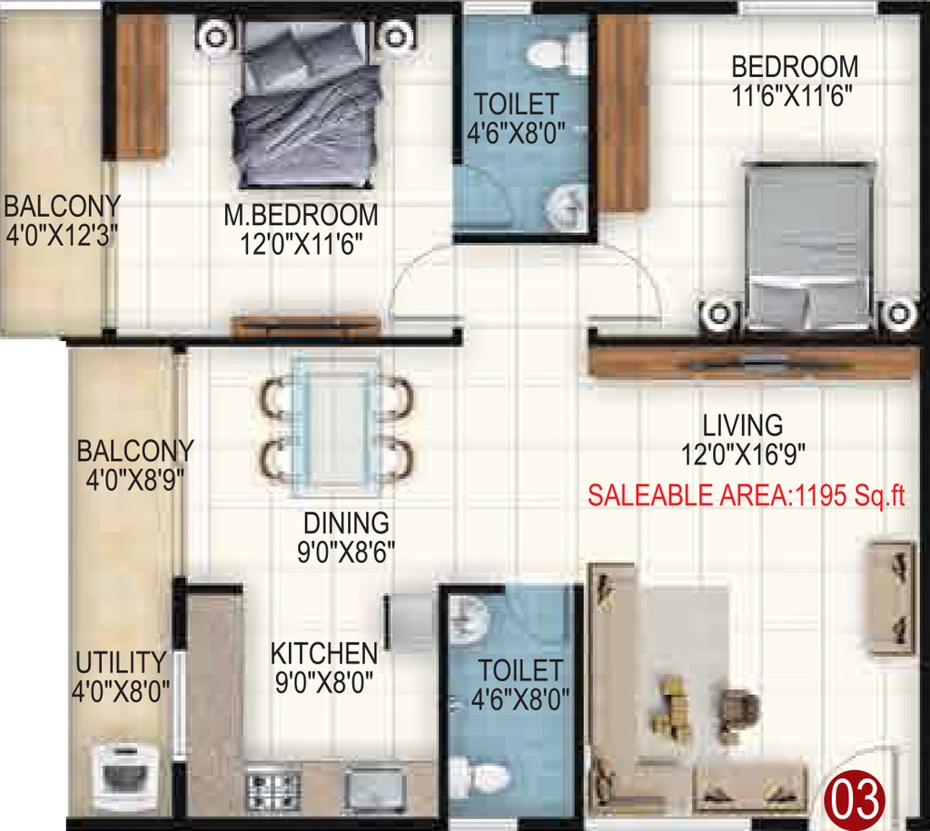 2 BHK Flat in Akshaya Sai Orchid in Electronic City, Bangalore - Image 926685
