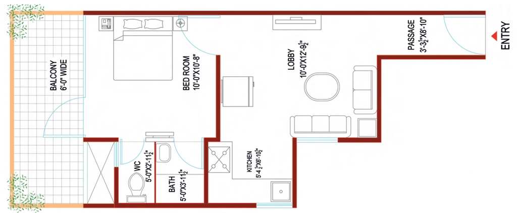 1 BHK Flat in Shree Vardhman Green Space in Panchkula, Chandigarh - Image 926689