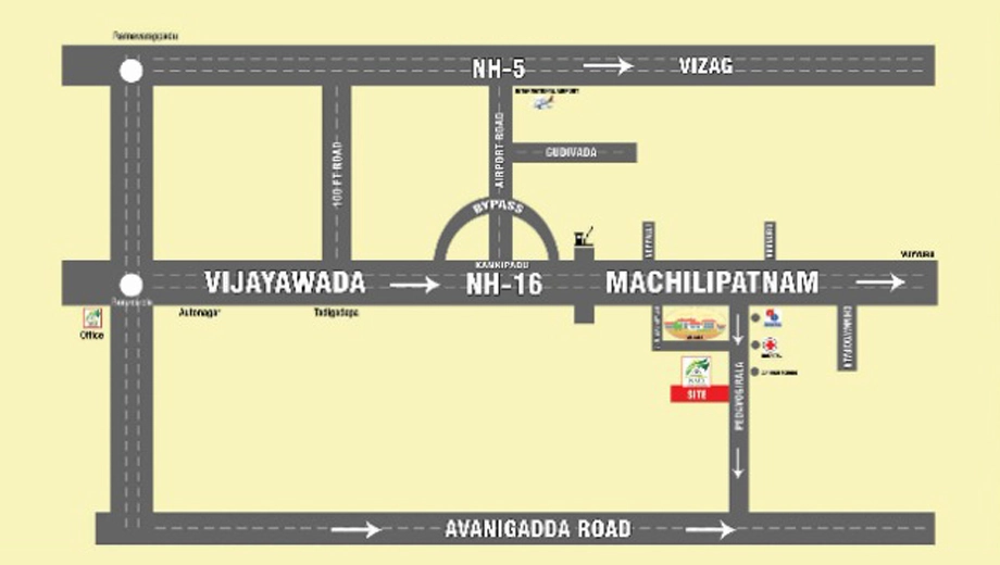 Location of NMR Sai Chandana Gardens in Kankipadu, Vijayawada - Image 423912