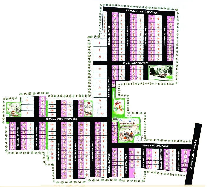 Master Plan of NMR Sai Chandana Gardens in Kankipadu, Vijayawada - Image 423913