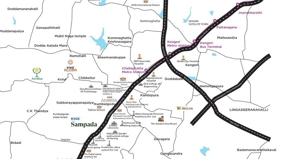Location of KNS Sampada in Kengeri, Bangalore - Image 424142