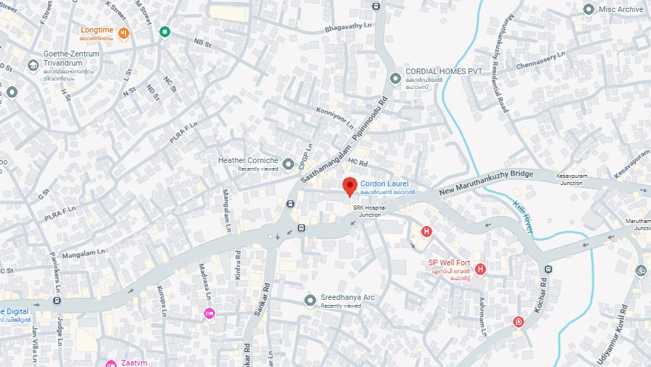 Location of Cordon Laurel in Sasthamangalam, Thiruvananthapuram - Image 424184