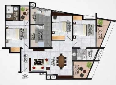 3 BHK Flat in Cordon Vista in Thycaud, Thiruvananthapuram - Image 926794
