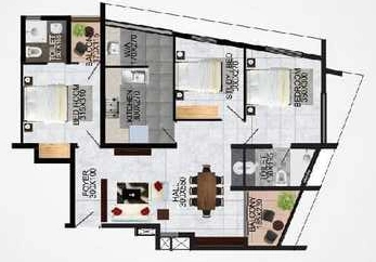 3 BHK Flat in Cordon Vista in Thycaud, Thiruvananthapuram - Image 926796