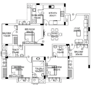 3 BHK Flat in Muthoot Green Park Apartments in Peroorkada, Thiruvananthapuram - Image 926808
