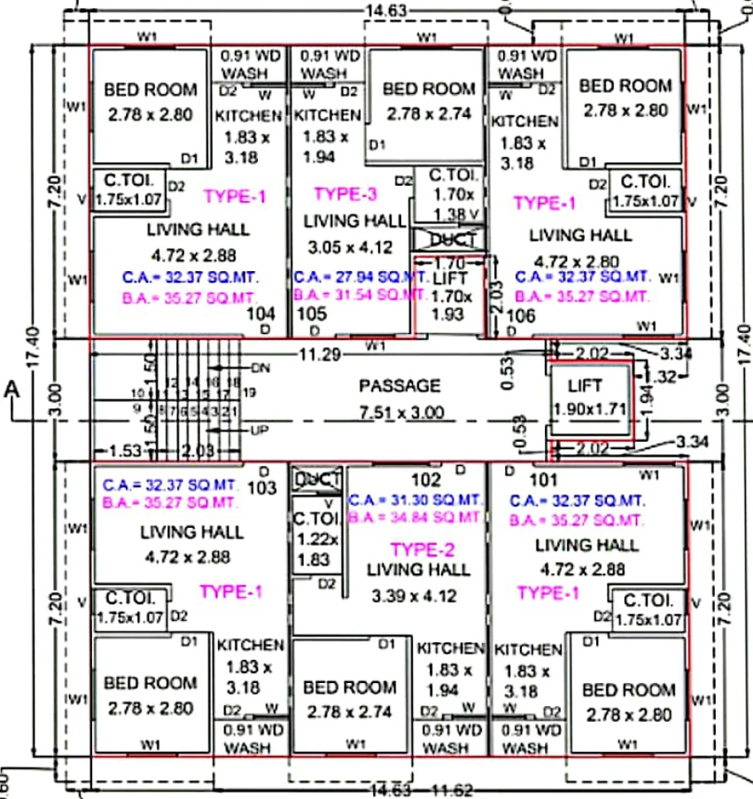 Floor Plan of Shree Santok Valley in Bhestan, Surat - Image 424180