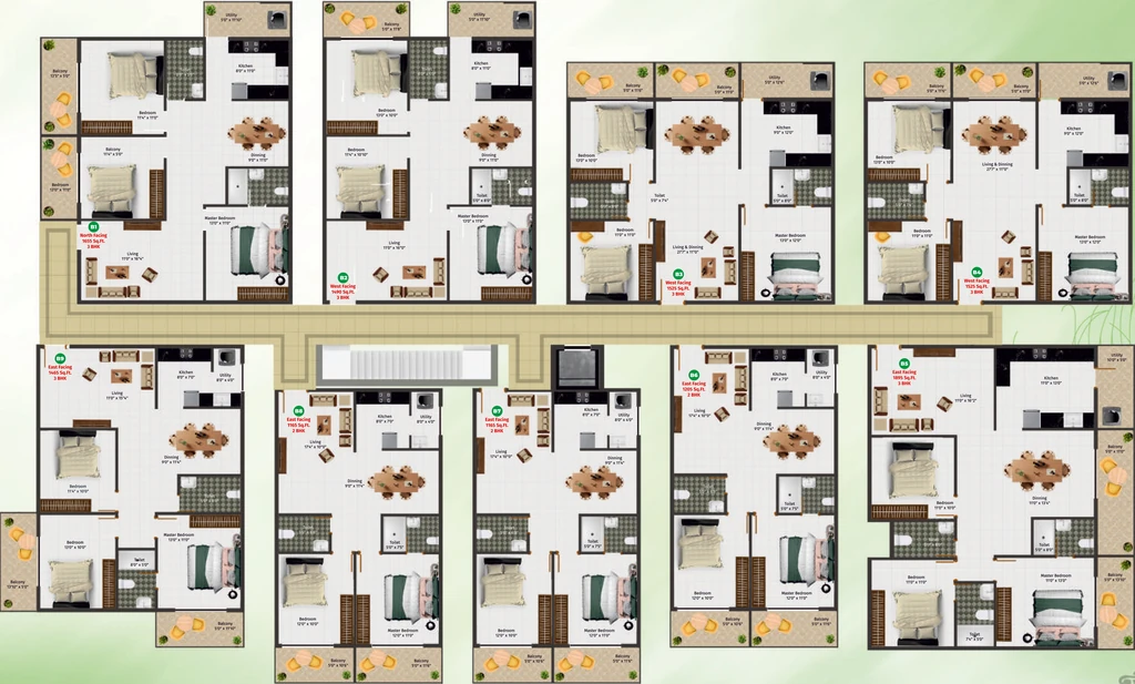 Floor Plan of Mukunda Gokulam in Krishnarajapuram, Bangalore - Image 424230