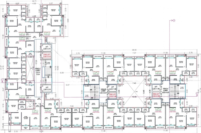 Floor Plan of Param Anand in Kamrej, Surat - Image 424222