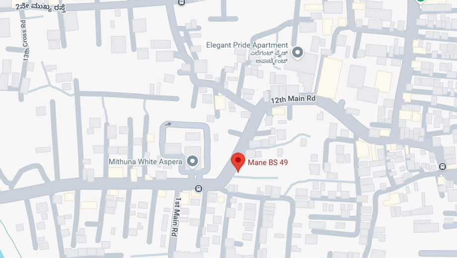 Location of Mane BS 49 in Rachenahalli, Bangalore - Image 424242