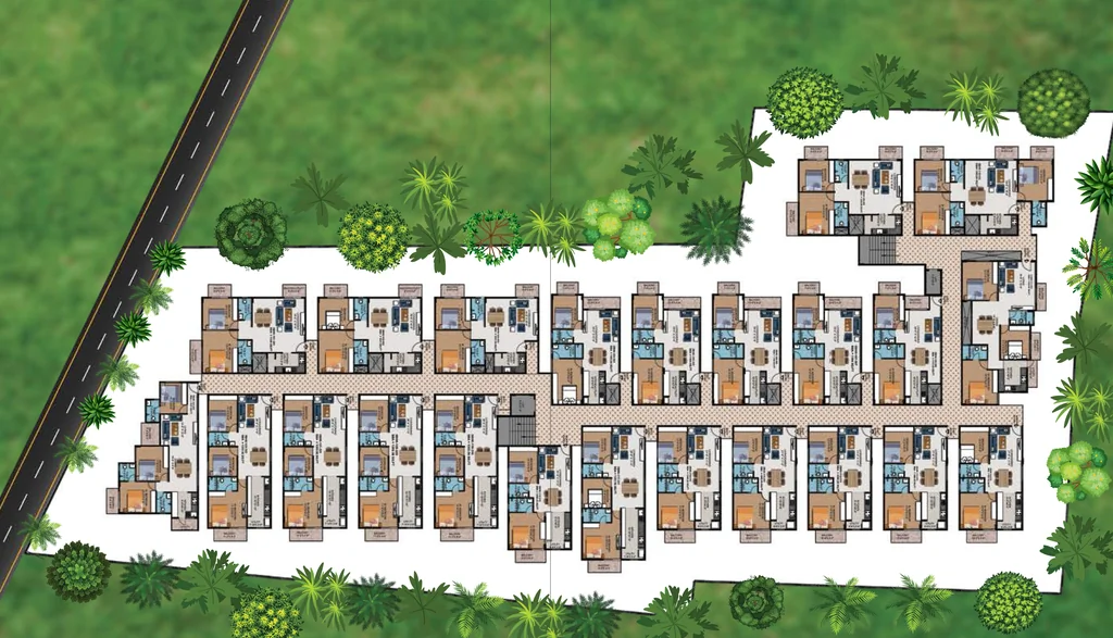 Master Plan of Mane BS 49 in Rachenahalli, Bangalore - Image 424243