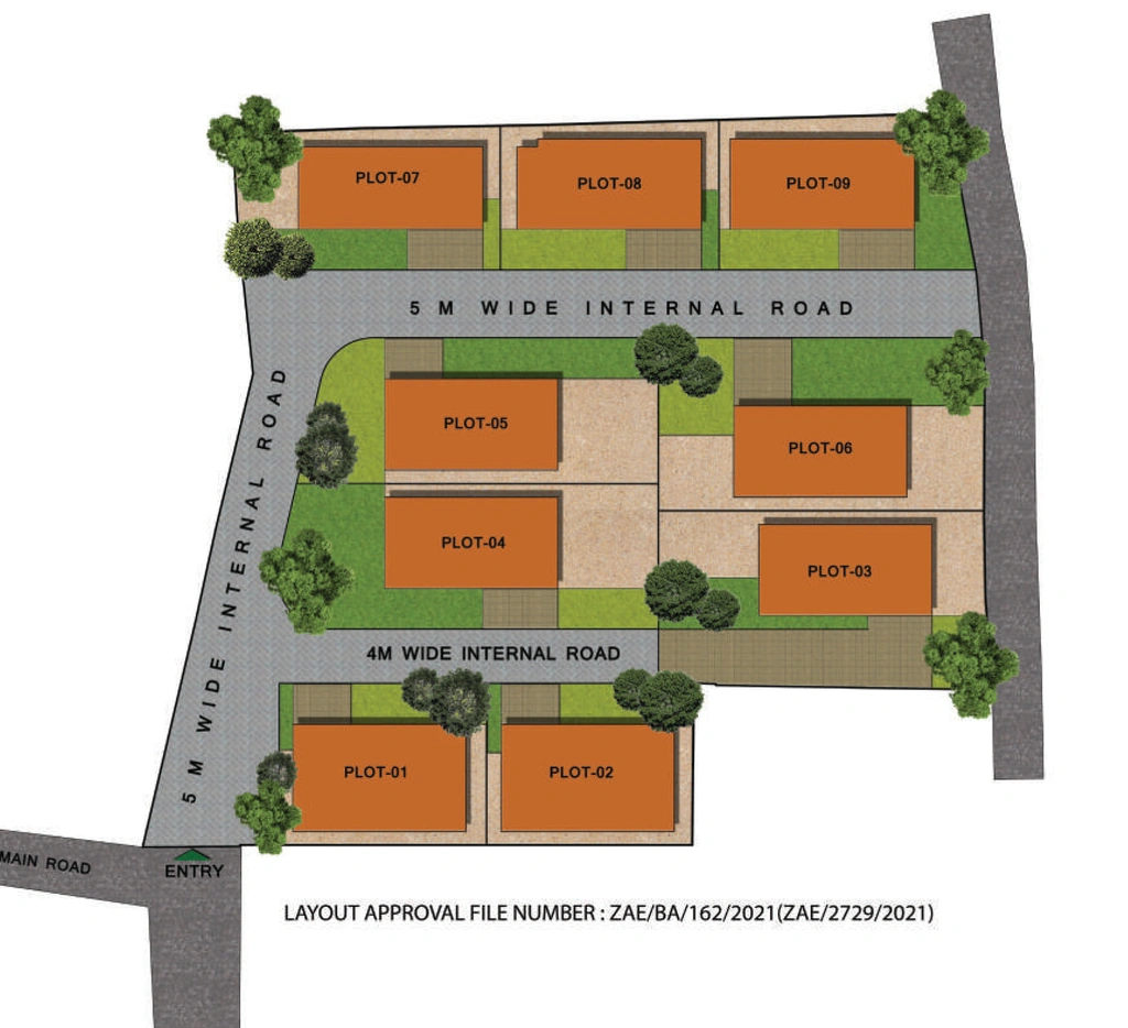 Master Plan of PNR Paradise Villa in Kazhakootam, Thiruvananthapuram - Image 424288