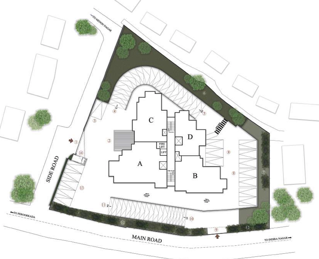 Master Plan of SFS Sky Garden in Peroorkada, Thiruvananthapuram - Image 424256