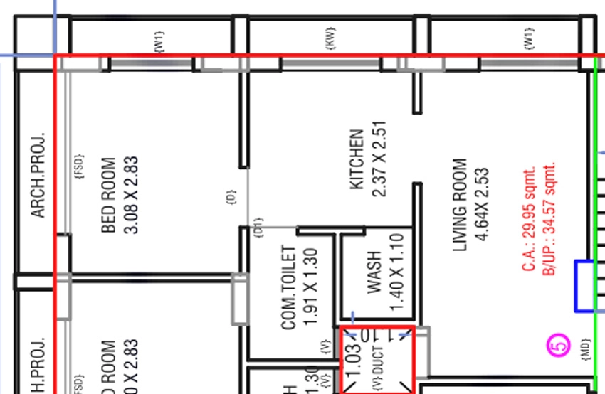 1 BHK Flat in Shree Residency in Bhestan, Surat - Image 926846