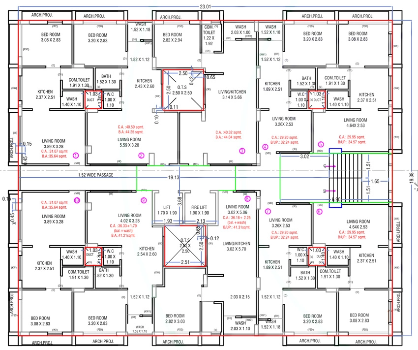 Floor Plan of Shree Residency in Bhestan, Surat - Image 424303