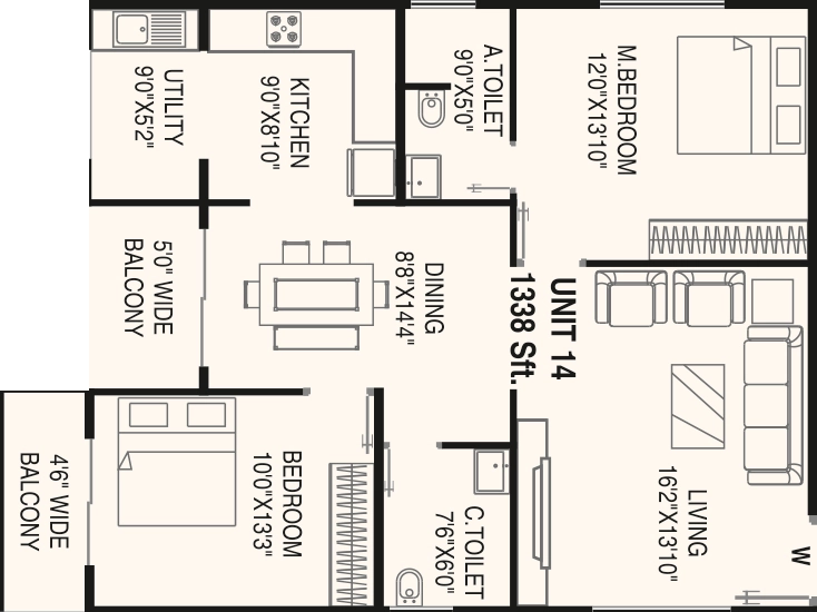 2 BHK Flat in Aditya Raaga in Begur, Bangalore - Image 926849