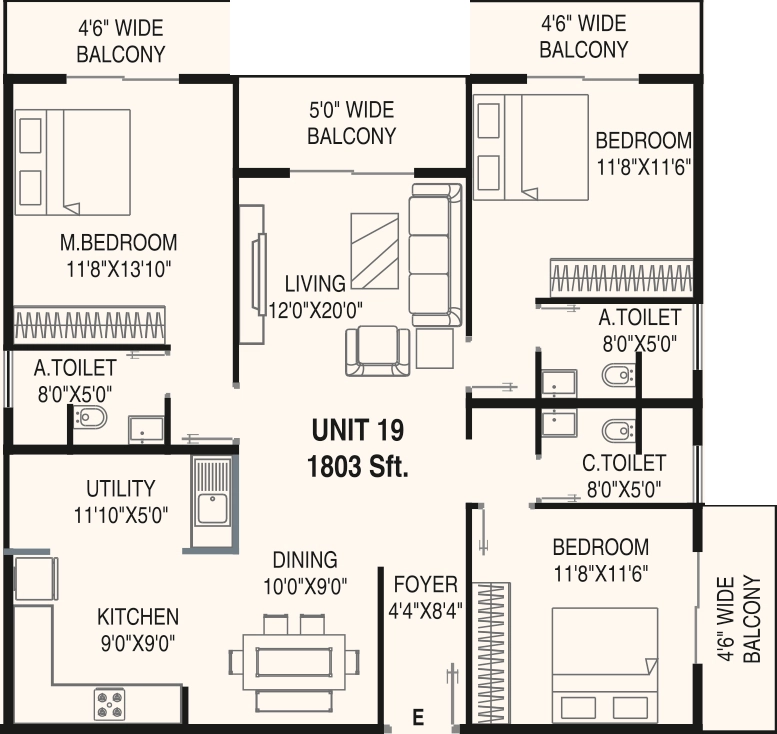3 BHK Flat in Aditya Raaga in Begur, Bangalore - Image 926857