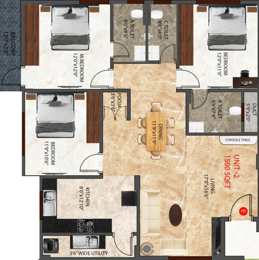 3 BHK Flat in Aditya Classic in Subramanyapura, Bangalore - Image 926861