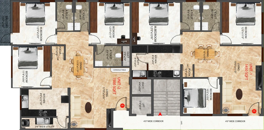 Floor Plan of Aditya Classic in Subramanyapura, Bangalore - Image 424340