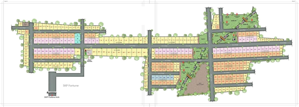 Master Plan of Vikaas White Land Meadows in Kanakapura Road, Bangalore - Image 424355